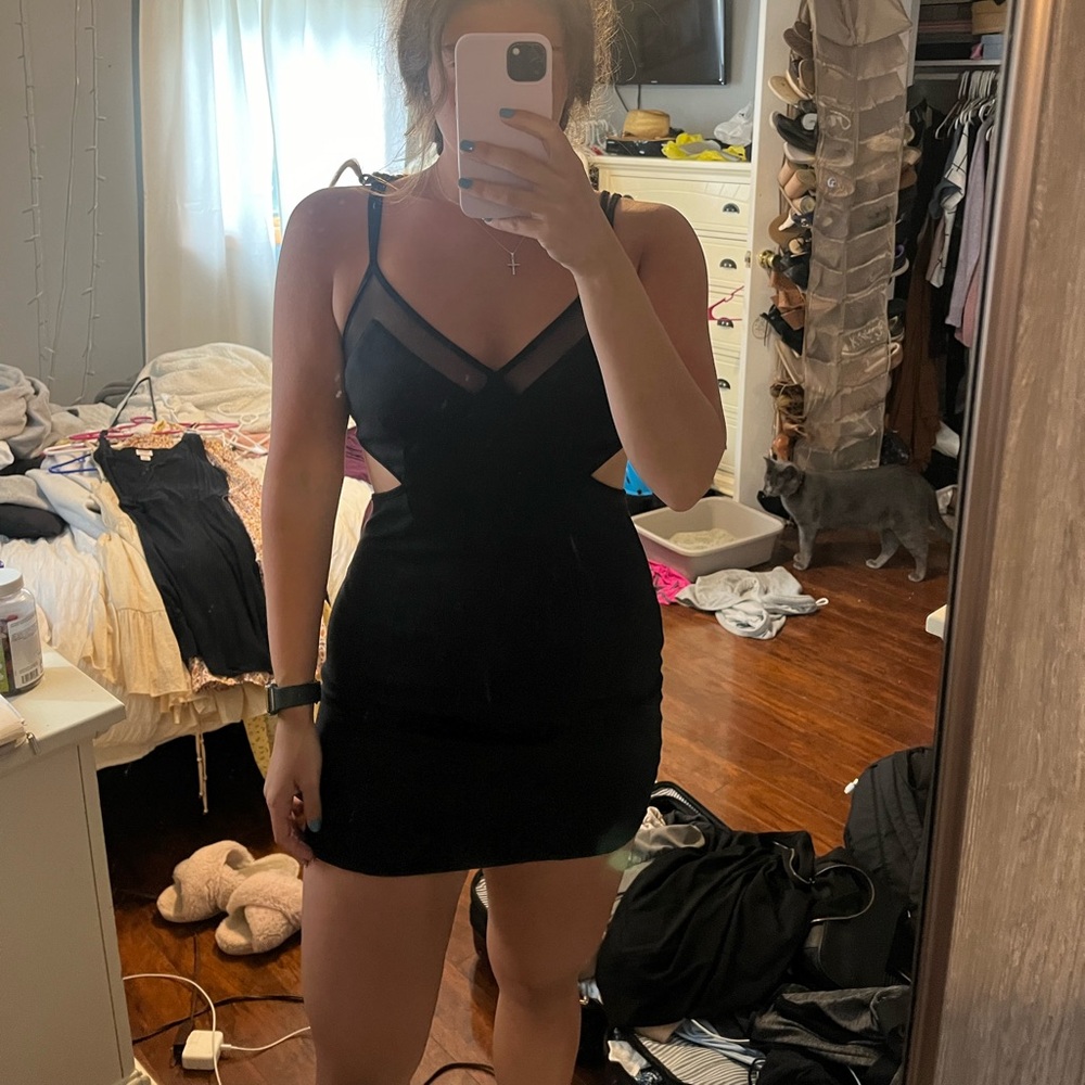 Super cute and sexy Little black dress with slits